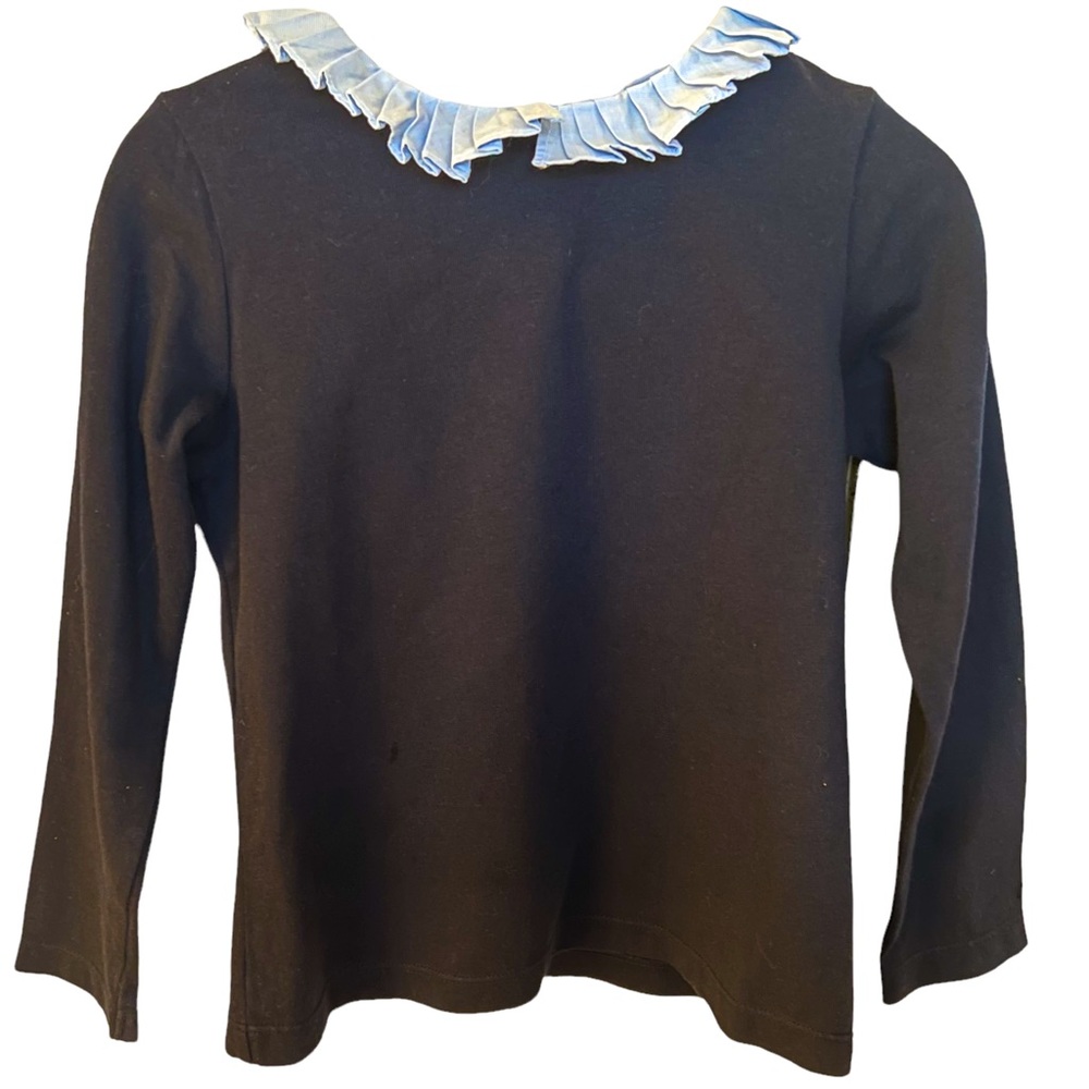 NWOT JACADI TOP WITH PLEATED BIB COLLAR 4 years